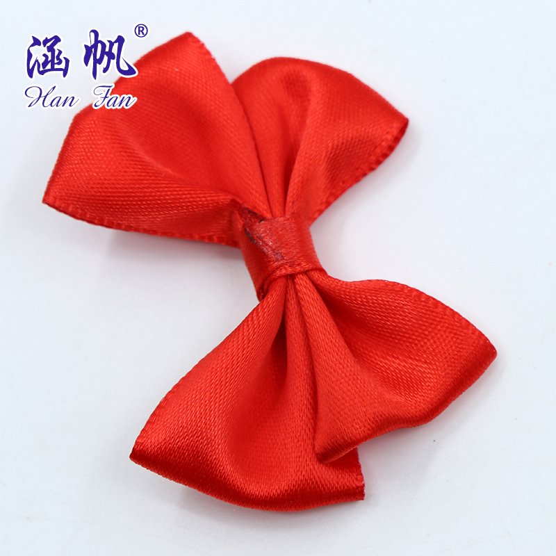 Double-layer diamond-encrusted bow accessory gift box packaging, polyester band bow accessory clothing shirt bow tie