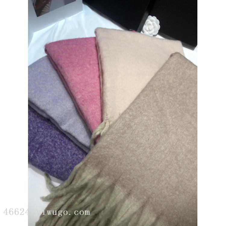 Nuevo en stock bufandas transfronterizas al por mayor comercio electrónico en vivo marshmallow arroz por color liso barba gruesa