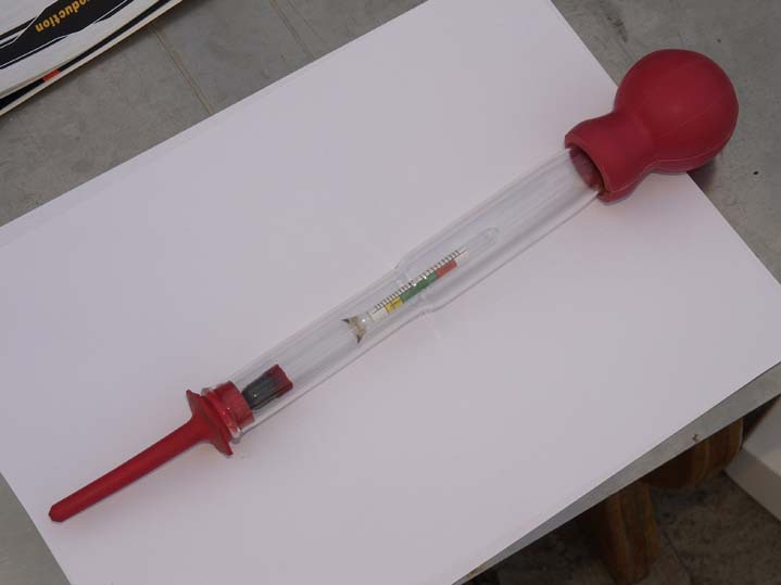 Battery fluid hydrometer, battery fluid hydrometer, electro-hydraulic hydrometer, electro-hydraulic hydrometer Specification image