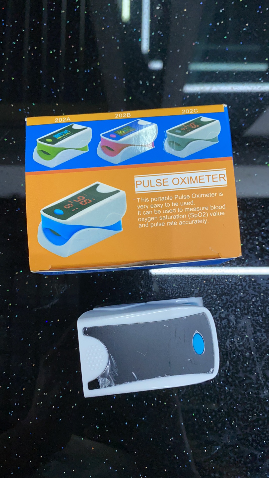 血氧仪指夹血氧仪手指式脉搏血氧饱和度检监测仪指脉氧计心率