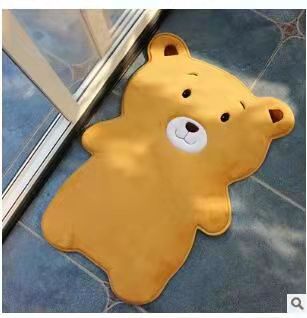 Cartoonish and cute water-absorbing door mat and doormat
