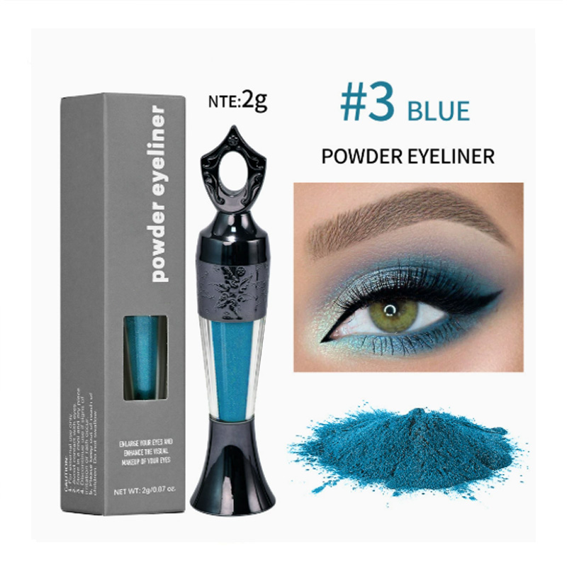 OEM/ODM factory custom wholesale high-quality small-batch custom-made eyeliner powder, high-color eye makeup effect, smooth application Specification image