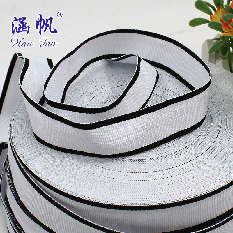 Factory direct sales, specializing in custom-made and wholesale of various clothing and bag webbing, colored webbing, wholesale discounts, and striped webbing Application Scenario