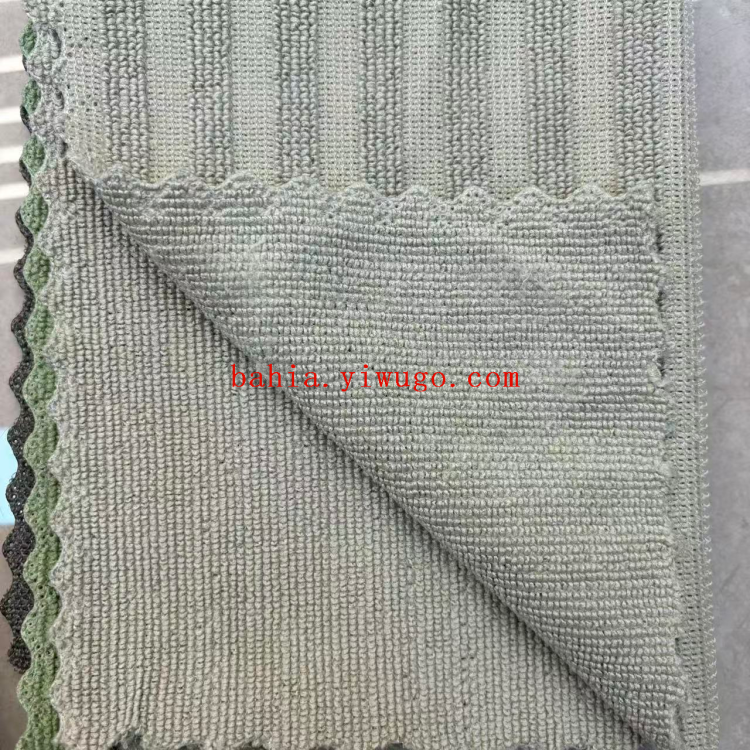 3 مناديل تنظيف متعددة الأغراض للغسل الأطباق مع قماش بألوان من ألياف مخططية Item Picture