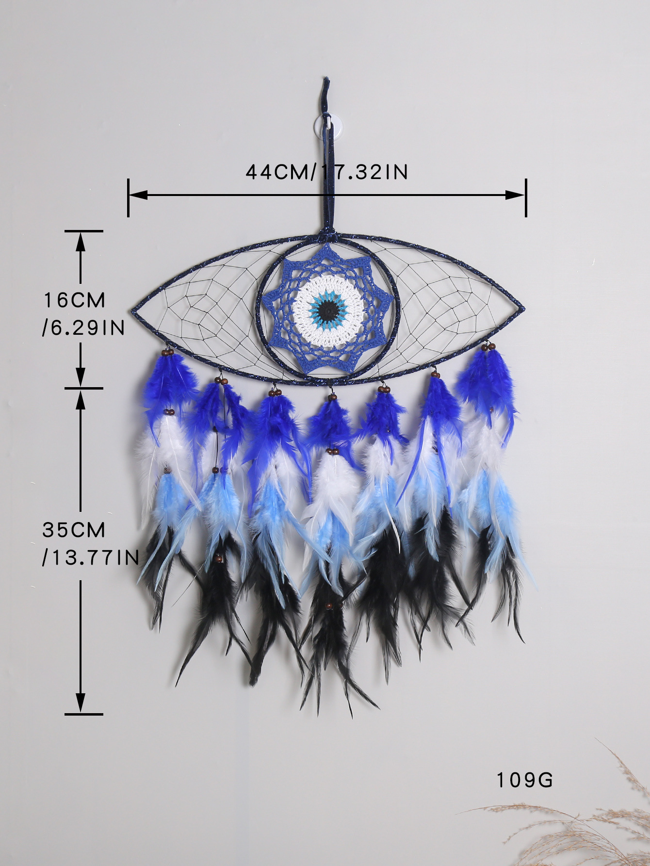 Cross-border best-selling Devil's Eye Home decoration Dreamcatcher, wall decoration, hanging decoration, room decoration Dreamcatcher Item Picture