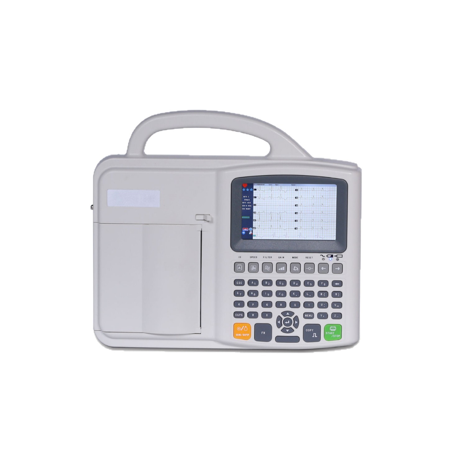 6-lead portable high-precision heart rate monitoring small electrocardiogram machine for export Specification drawing
