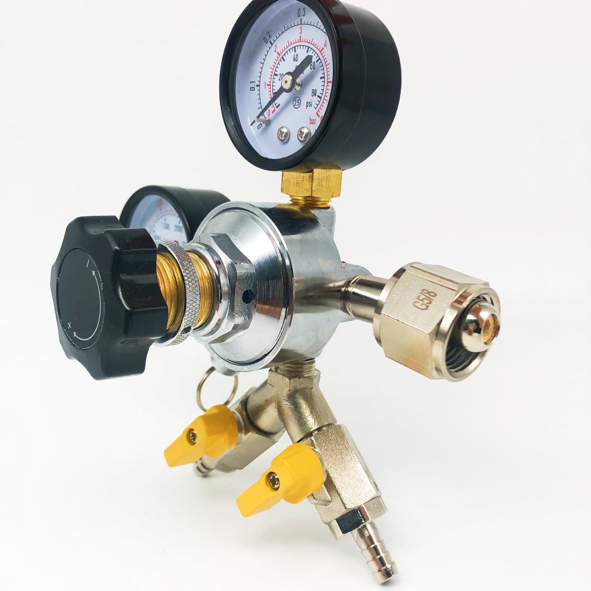 CE double-head beer machine, syrup machine, beverage machine pressure reducer, CO2 pressure reducer