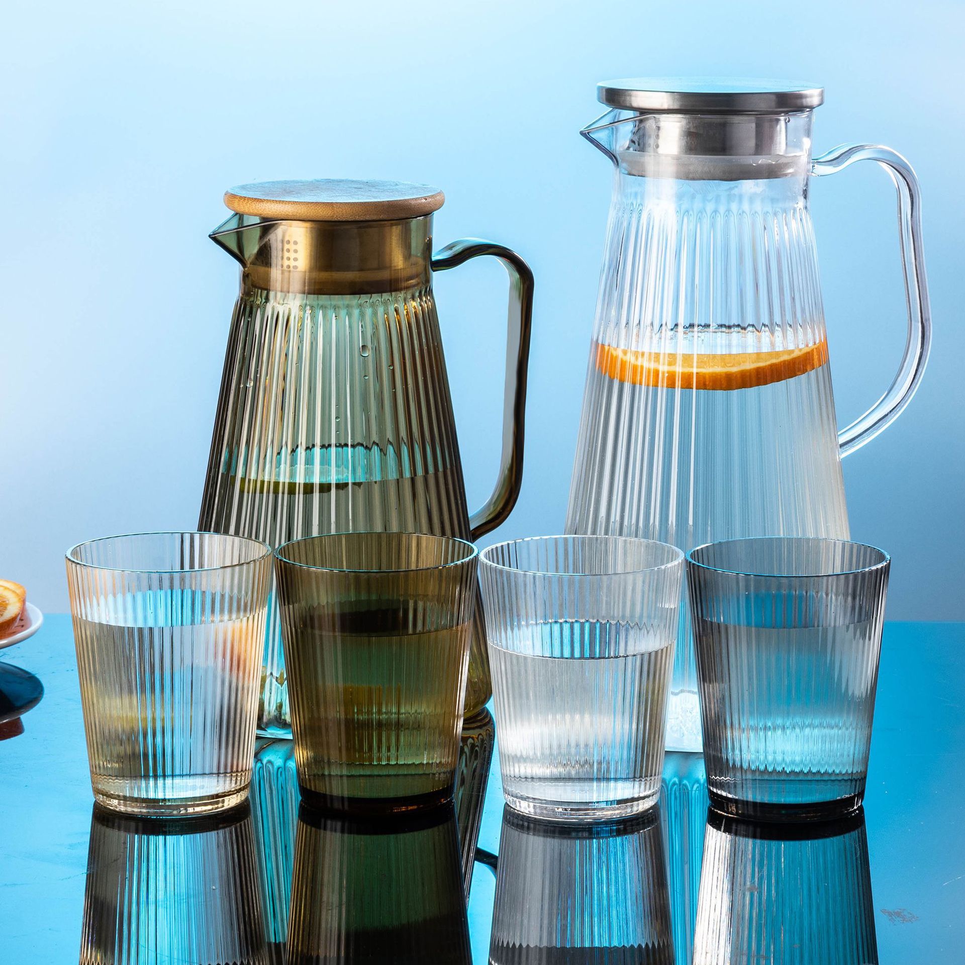 High-temperature resistant restaurant and bar large-capacity cold water kettle, juice kettle, PC acrylic binding kettle, plastic cold water kettle, tea kettle Specification image
