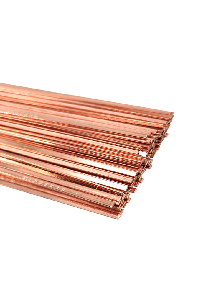 Phosphor bronze welding rods, flat welding rods, round welding rods, silver welding rods, refrigerator and air conditioner welding, copper pipe gas welding rods have good welding performance Specification image