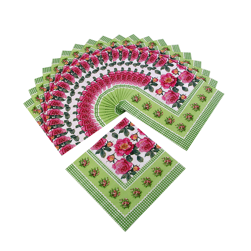 印花餐巾纸/厂家直销批发彩色餐巾纸，手帕纸巾