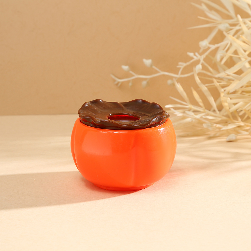 Auspicious persimmons, everything goes well tea canister, storage canister, simulated persimmon decorative item, wedding and housewarming joy, plastic flowerpot