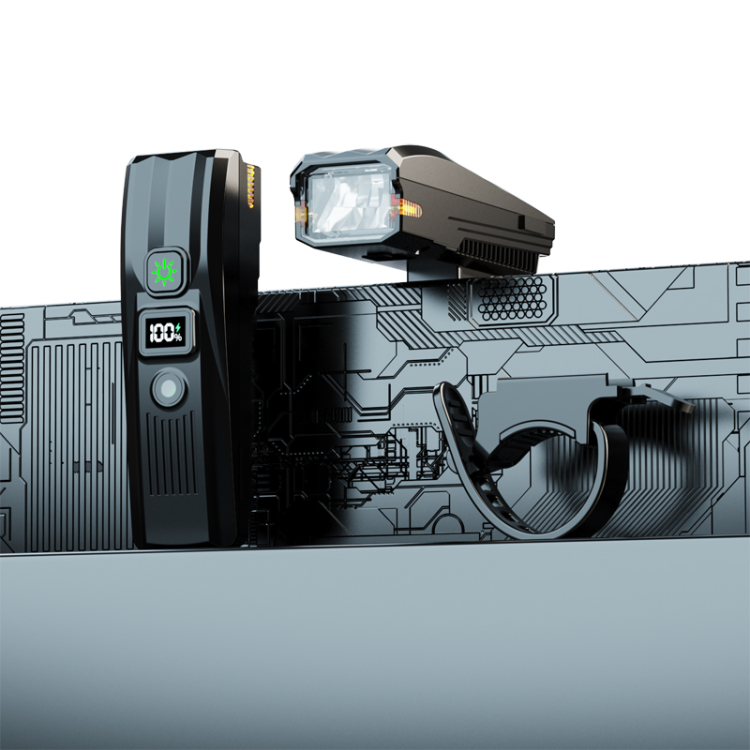 B8-1 USB plastic rechargeable bicycle headlight, bicycle riding lighting headlight, night riding strong light flashlight Application Scenario
