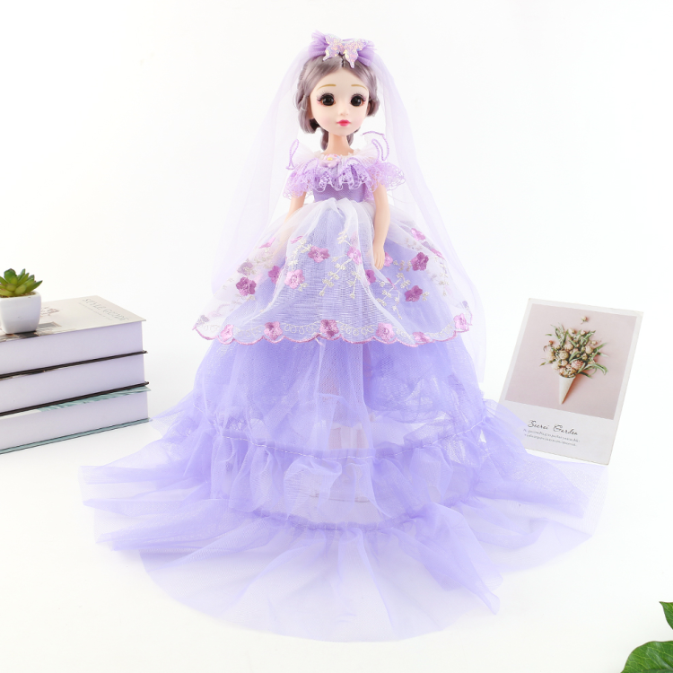 Cross-border large-sized confusing Barbie doll set gift box, wedding dress, girl gift, princess, children's toy, foreign doll wholesale Specification image