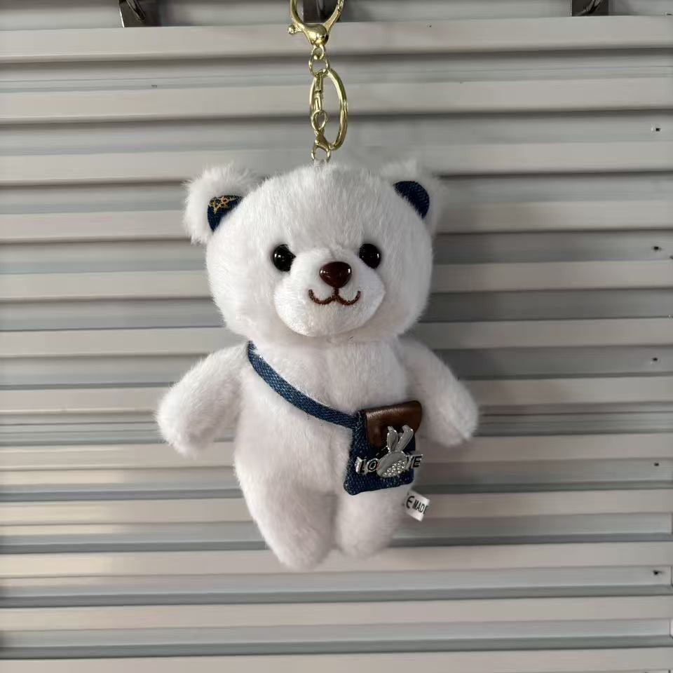 Best-selling cute plush bear pendants, doll bags, pendants, shoulder bags, bear event gifts, claw machines, little bear dolls