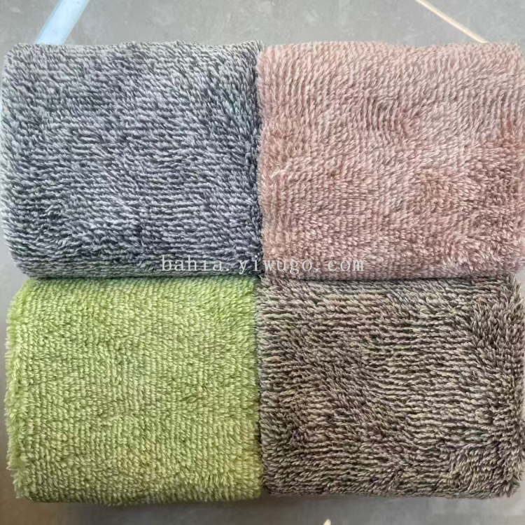纯色洗脸巾 珊瑚绒毛巾 吸水厨房抹布 多功能不掉毛 质地柔软细节图