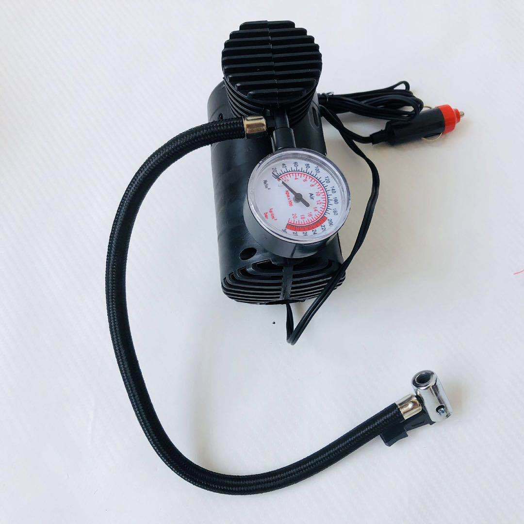 Factory direct sales of 12V micro locomotive air pump, vehicle air bucket, portable vehicle-mounted electric tire air pump Specification image
