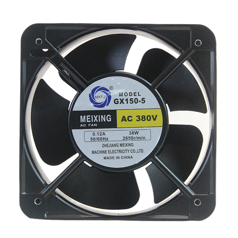GX150-2 square AC ball bearing axial flow fan 15050 heat dissipation and cooling fan cabinet fan Application Scenario
