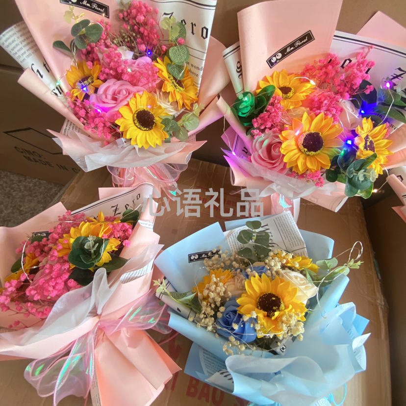 毕业季花束，礼物必备细节图