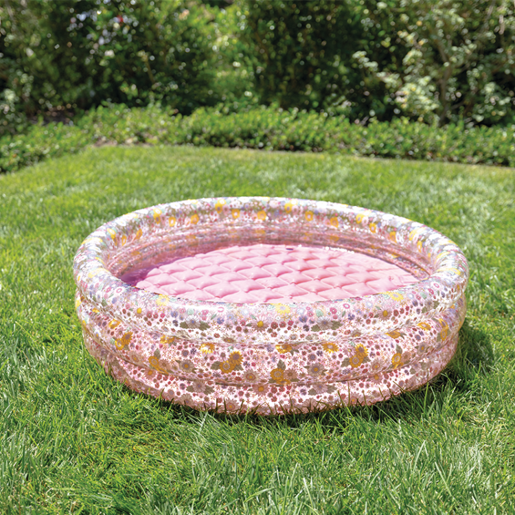 INTEX58427 New Champagne chrysanthemum soft-bottom baby water pool, inflatable water pool, baby play pool with bubble bottom Application Scenario