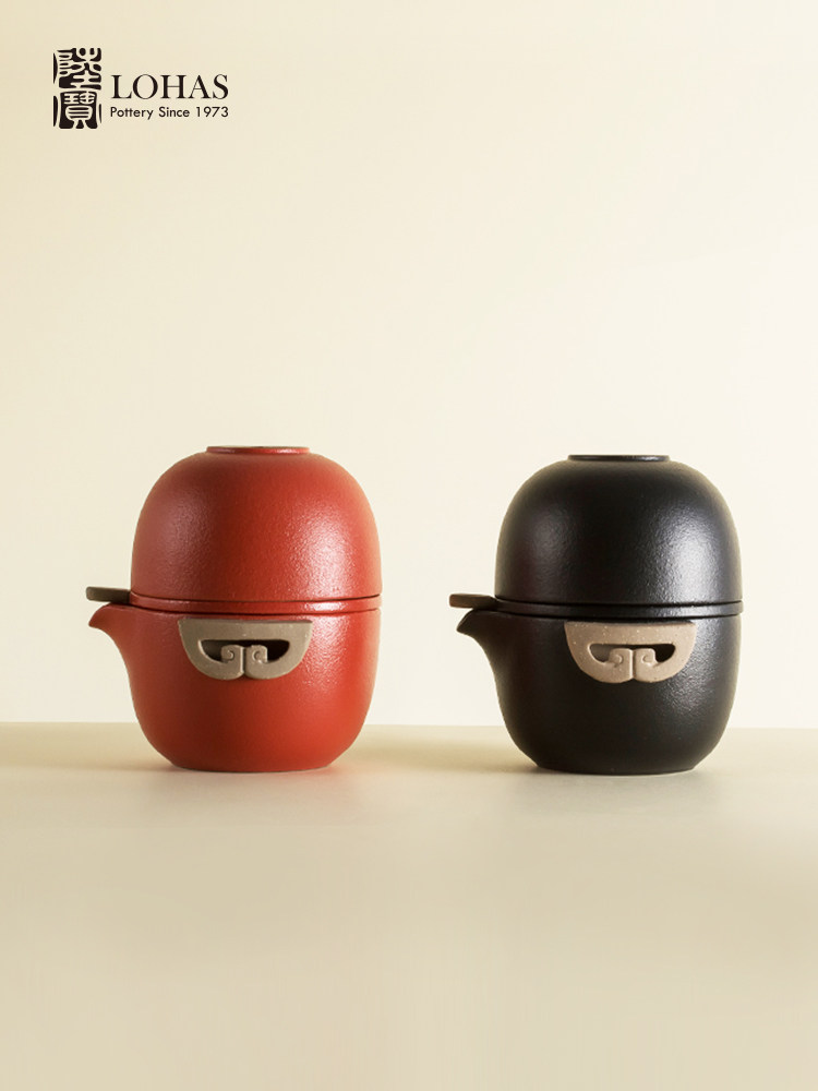 Lu Bao Yang Yang Xi Qi Kuaike Cup with Tea Filter Tea Set, Birthday Gift for the zodiac Goat, one pot and one cup Tea set Gift Box Application Scenario