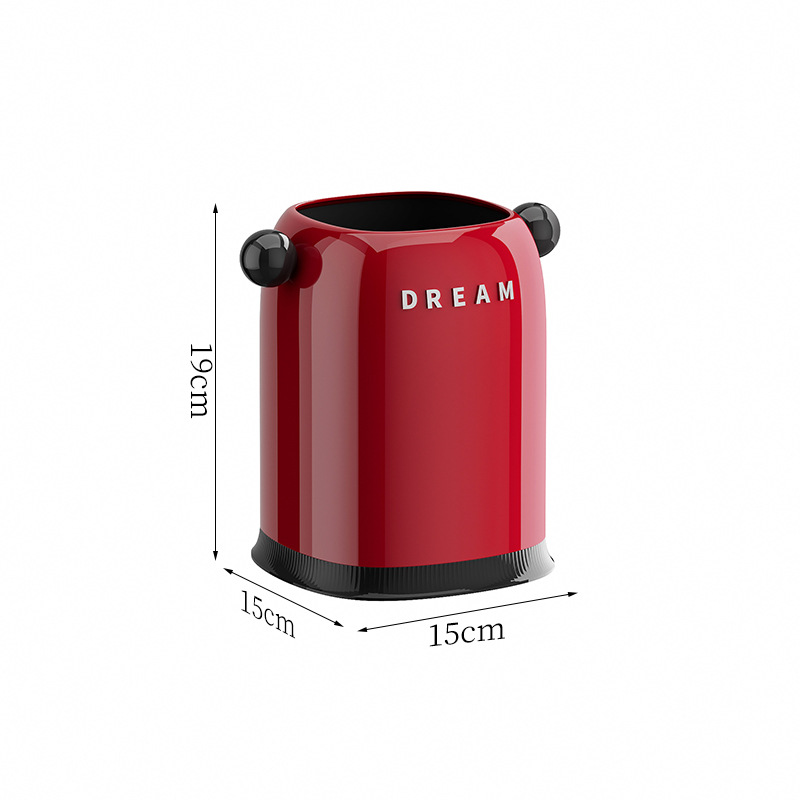 垃圾桶/笑脸垃圾桶/不弯腰垃圾桶/家用垃圾桶/不锈钢垃圾桶带盖白底实物图