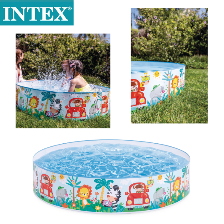 INTEX58477 Ocean Park Hard rubber Pool, non-inflatable Pool, Family Swimming Pool, Children's Holiday seaside pool Application Scenario