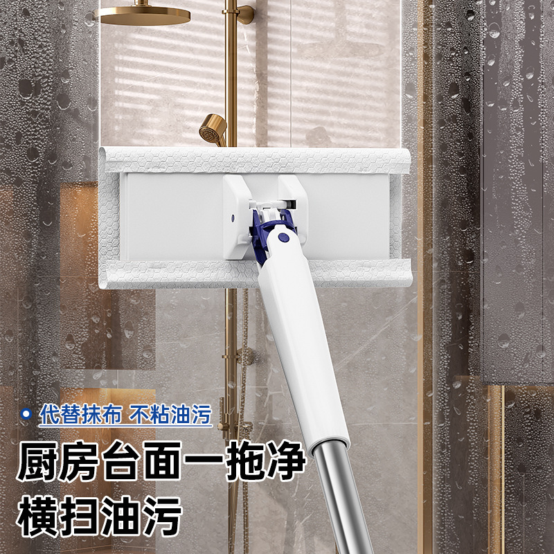 The manufacturer wholesals new multi-functional dry and wet dual-purpose hand-free face towels and small mops with cloth clips details Picture