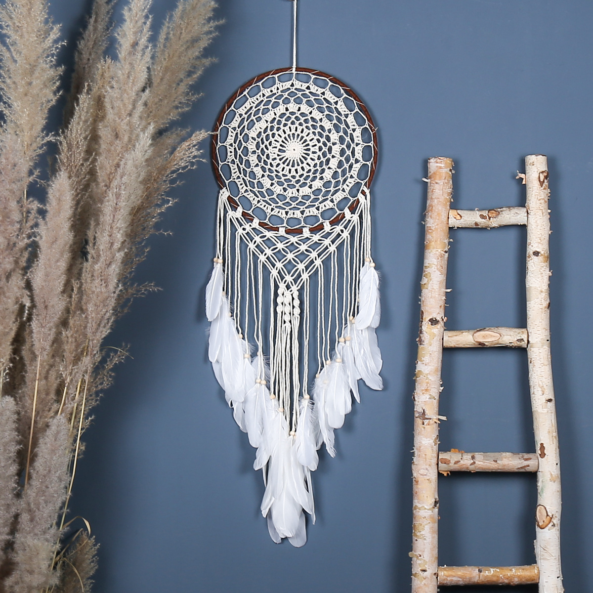 ins Bohemian-style hand-woven hook flower dream catcher pendant decoration Dream catcher homestay Dream catcher pendant