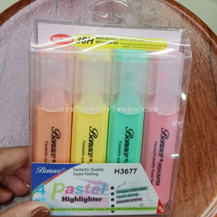 点石批发/荧光笔红色/荧光笔单色/文具/荧光产品图