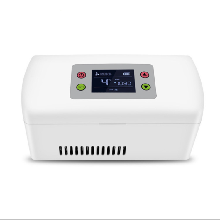 Foreign trade insulin refrigeration box, medical medicine mini refrigeration small refrigerator, household car dual-purpose small refrigerator Item Picture
