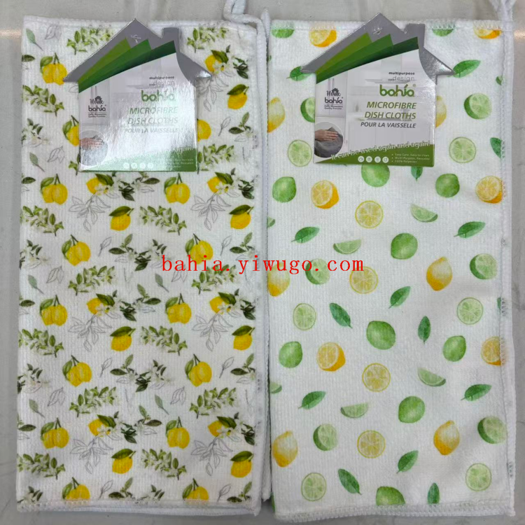 30*30cm digital printed tea towels, 2 pieces set, household kitchen cleaning cloth, multi-functional cleaning cloth bahia Application Scenario
