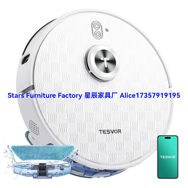 扫地机器人/添可洗地机/懒人扫地机/洗地机清洗机/家用洗地机白底实物图