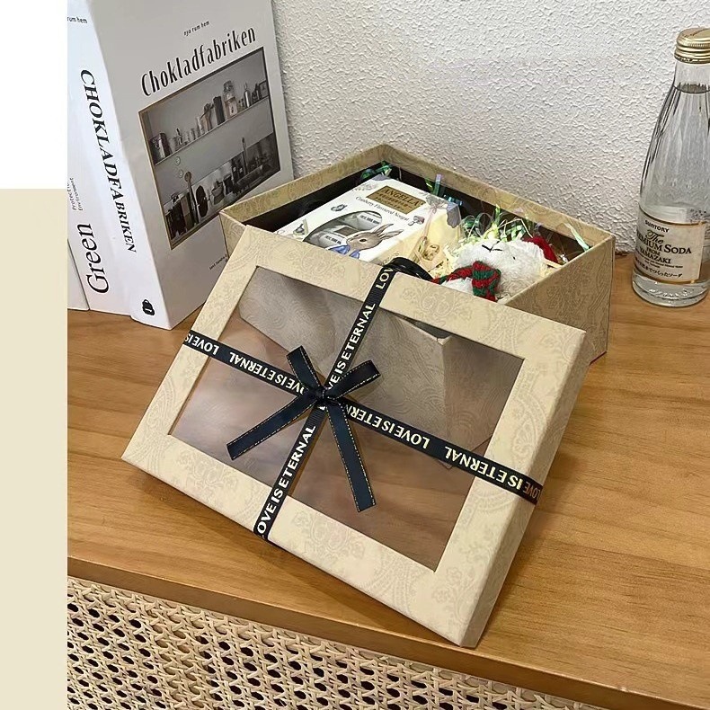 蝴蝶结礼盒女神节日礼品盒活动伴手礼礼物盒创意包装盒空盒现货