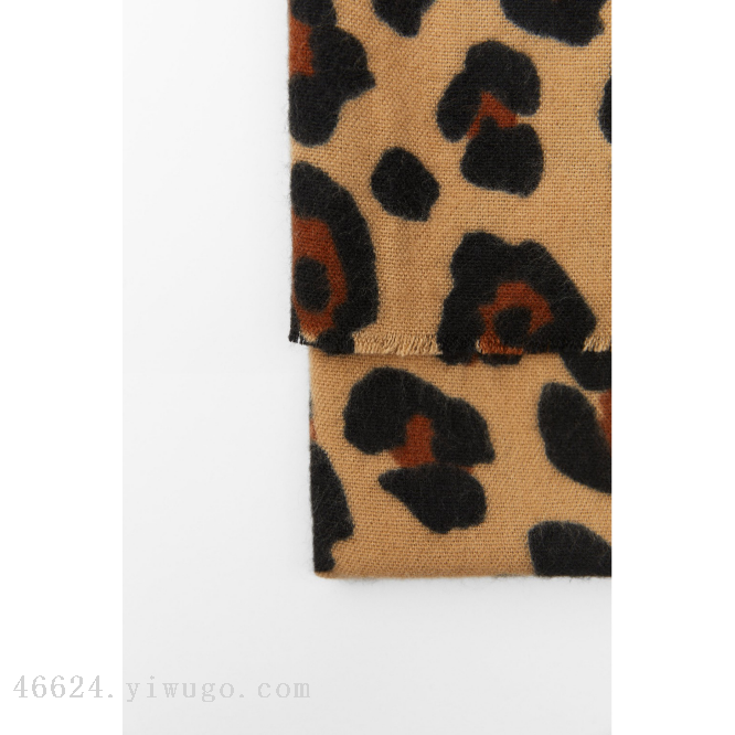 New leopard print acrylic imitation cashmere scarf for cross-border scarf wholesale e-commerce live-streaming supply chain Specification image