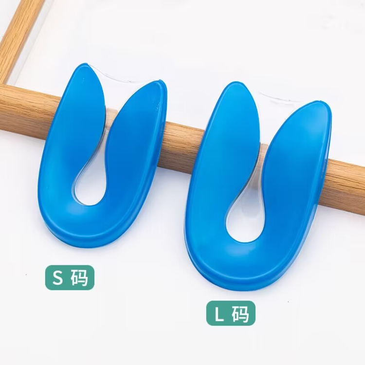 Silicone heel pad, heel protection insole, transparent invisible bone spur, relieves heel inflammation, heel pad full figure