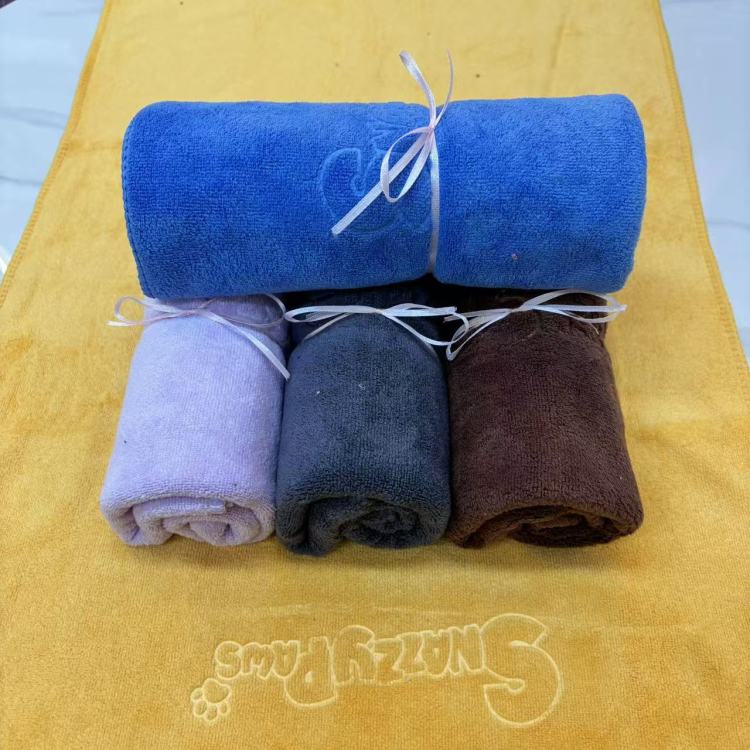 40*80cm printed pet towels, cat and dog cleaning and beauty towels, bath and water wiping towels Specification image