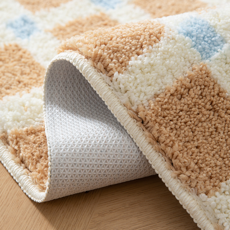 Ins-style high-end bedside carpet, thickened bedroom sofa mat in front of the bed, bay window mat, bathroom water-absorbing and anti-slip floor mat