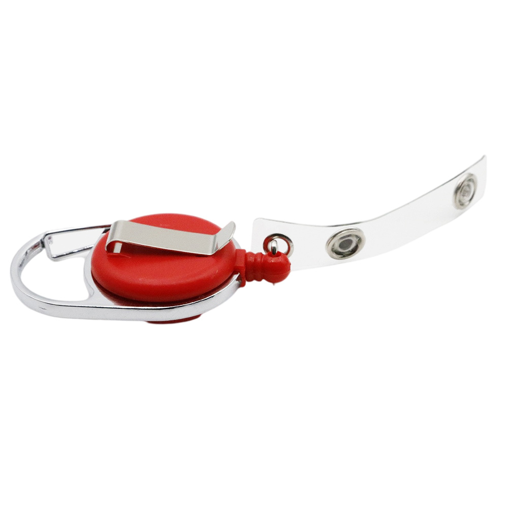 Wholesale of round retractable name tags, ID card clasps, epoxy resin keys, easy-pull buttons in stock Specification image
