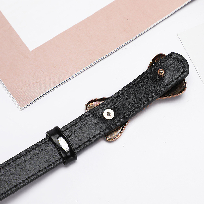 New women's belts are fashionable, simple and versatile. They are decorated with bows and go well with skirts. Wholesale and mixed batch of Korean-style belts details Picture