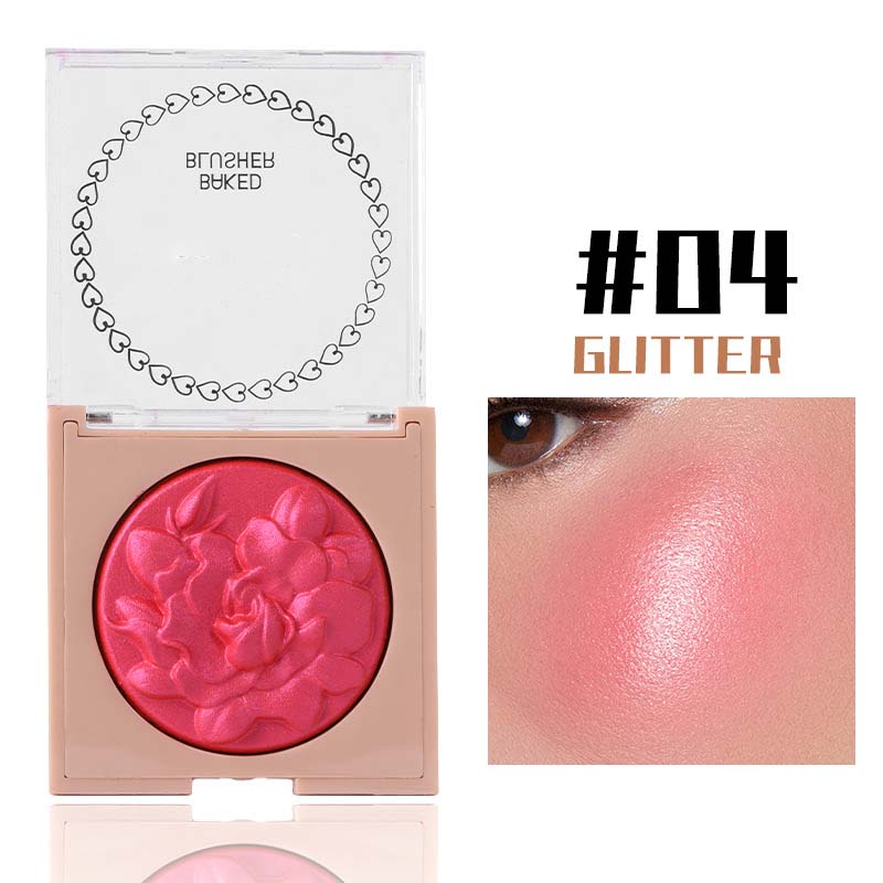 Rose blush, pearlescent light color-changing cream, European-style makeup, high-gloss contouring, creating a natural look Specification image