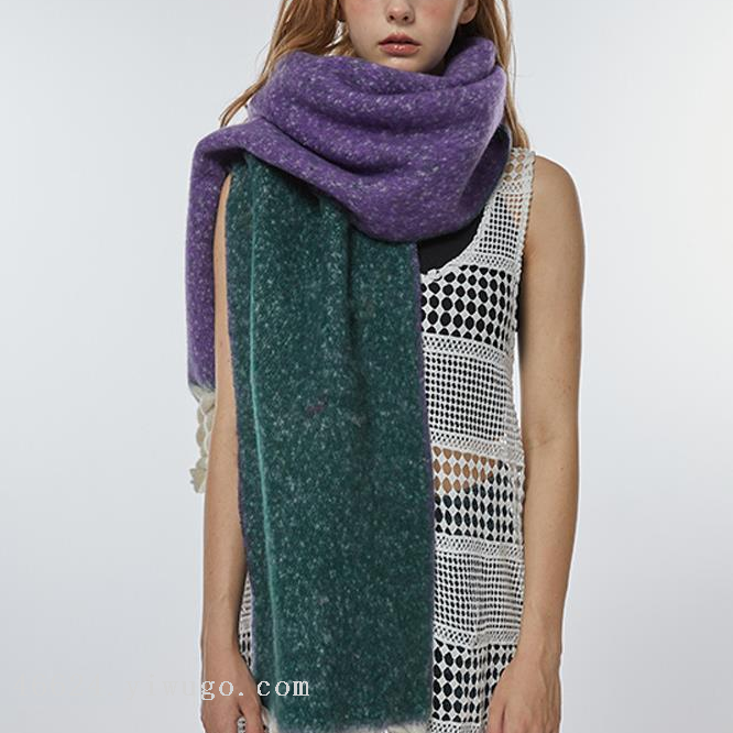88 Marshmallow series, double-sided hand-knitted thick beard cross-border scarf wholesale e-commerce live streaming supply chain Application Scenario