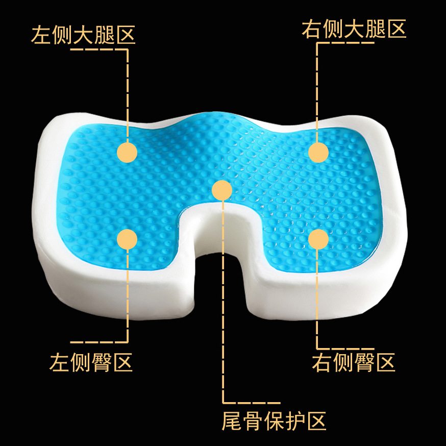 坐垫/坐垫记忆棉/护腰坐姿椅/护腰坐垫/屁垫学生夏季可爱细节图