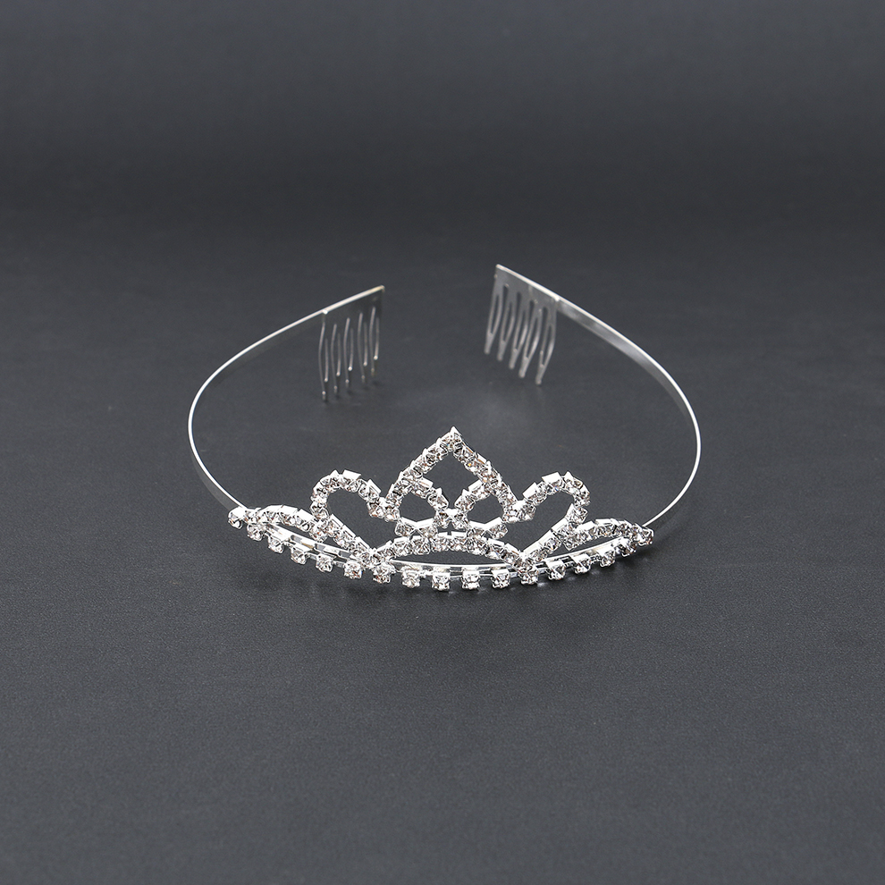 Water diamond bride, crown, hairband, cute princess, girl's hair accessory, hair comb, etiquette crown, little girl's hairpin, headwear