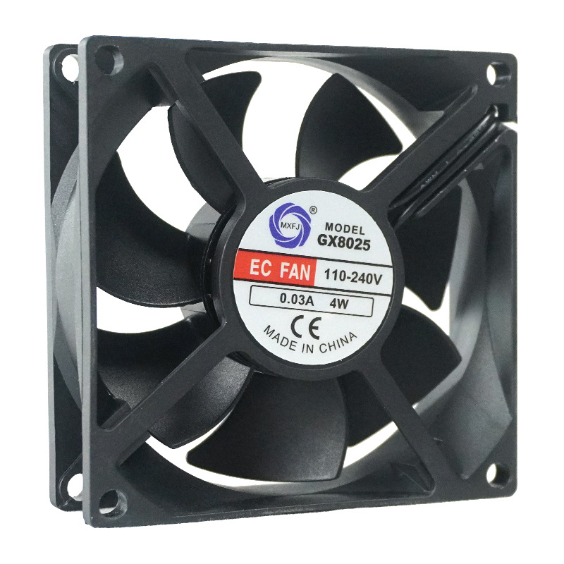 GX8025EC DC inverter 110-240V ball bearing axial flow fan cooling fan details Picture