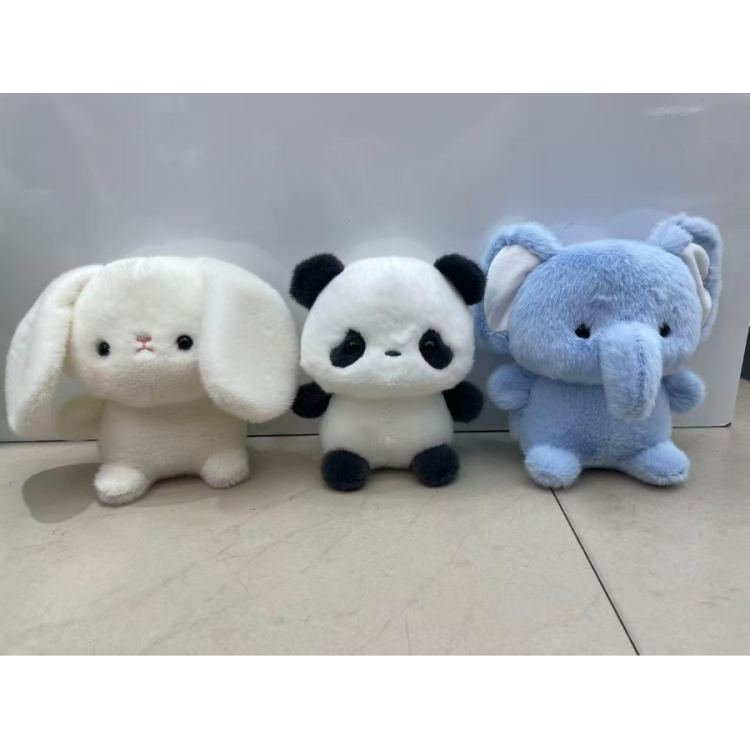 Cross-border new 8-inch animal series: 12 styles of penguins, pandas, elephants, rabbits, bears, lambs, kittens, puppies and foxes details Picture