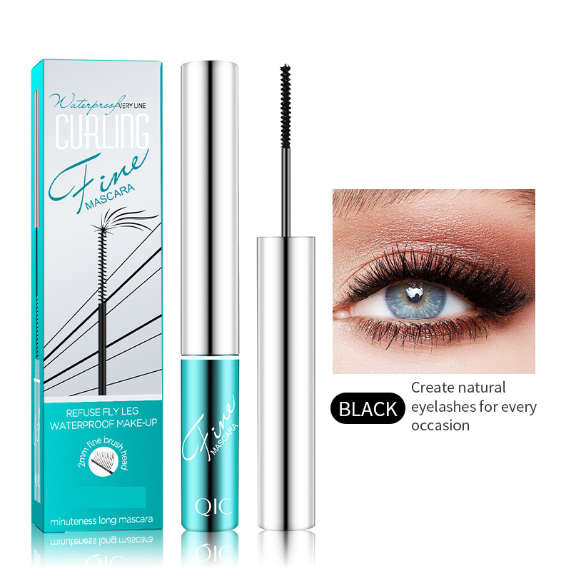 Fine curly ultra-fine silicone small brush head, waterproof and stain-free 4D effect eyelash mascara details Picture