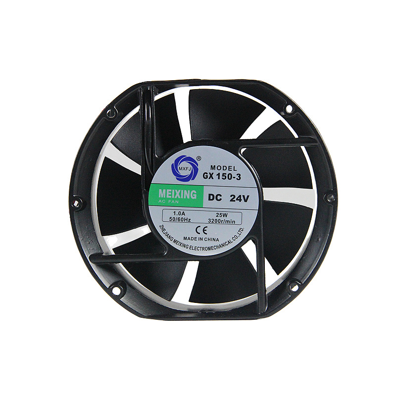 GX150-3直流风扇DC12/24V散热冷却17251椭圆轴流风机工业风扇白底实物图