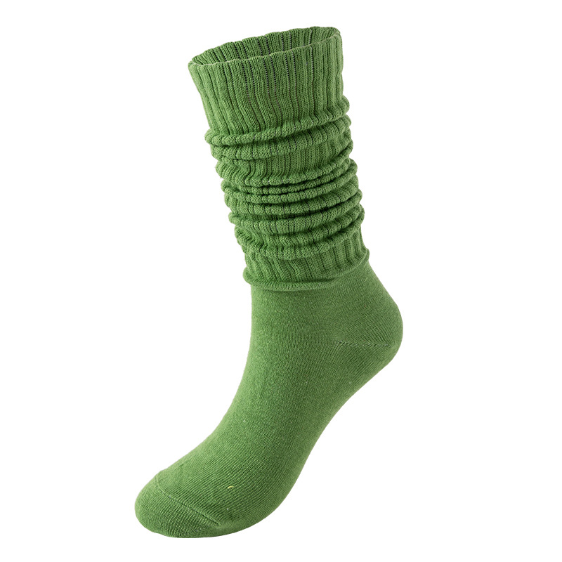 جوارب عبر الحدود بين أوروبا والولايات المتحدة، ذات اللون النقي، جوارب من نوع سلوش Socks ذات الألوان الدافئة Item Picture