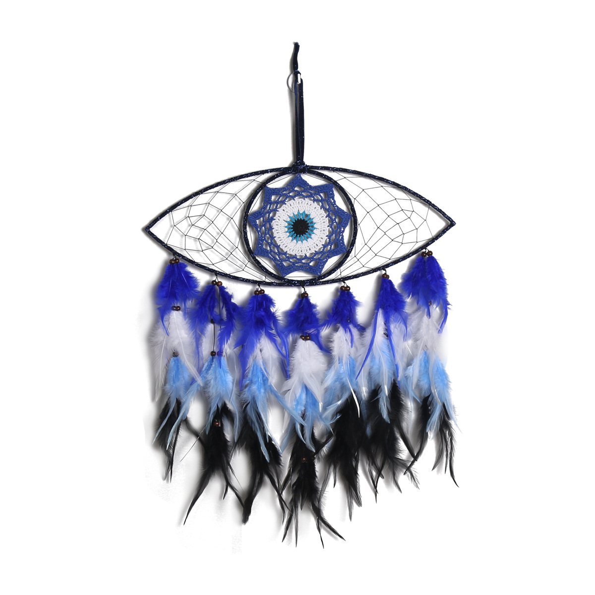 Cross-border best-selling Devil's Eye Home decoration Dreamcatcher, wall decoration, hanging decoration, room decoration Dreamcatcher Application Scenario