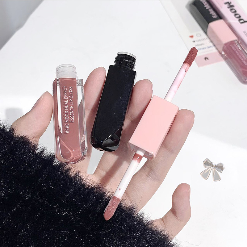 Waterproof and long-lasting lip gloss, containing moisturizing ingredients, vegan formula, high color rendering
